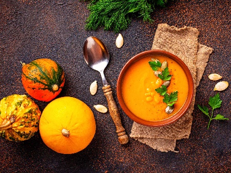 Австрийска крем супа от тиква Хокайдо, картофи и моркови - снимка на рецептата